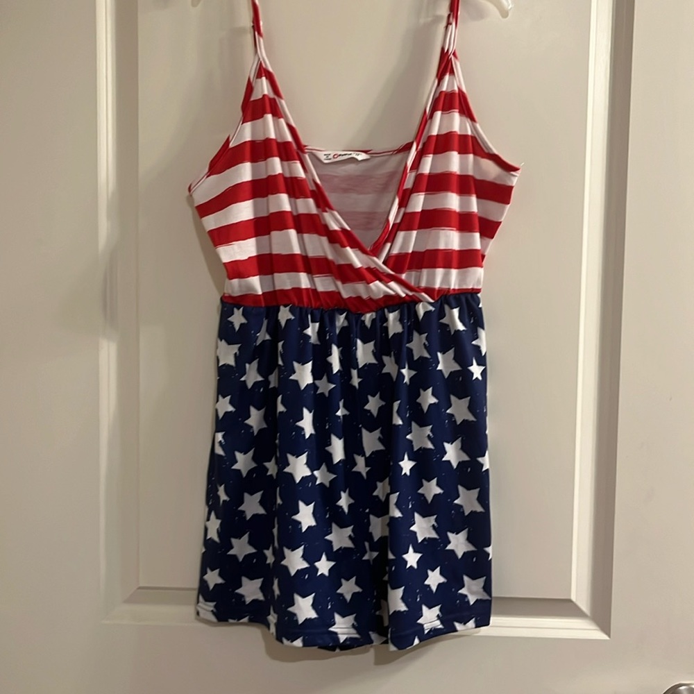 American Flag Romper